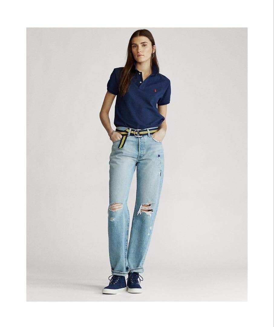 ポロ ラルフローレン ポロシャツ 新品 タグ付き クラシックフィット 紺 S