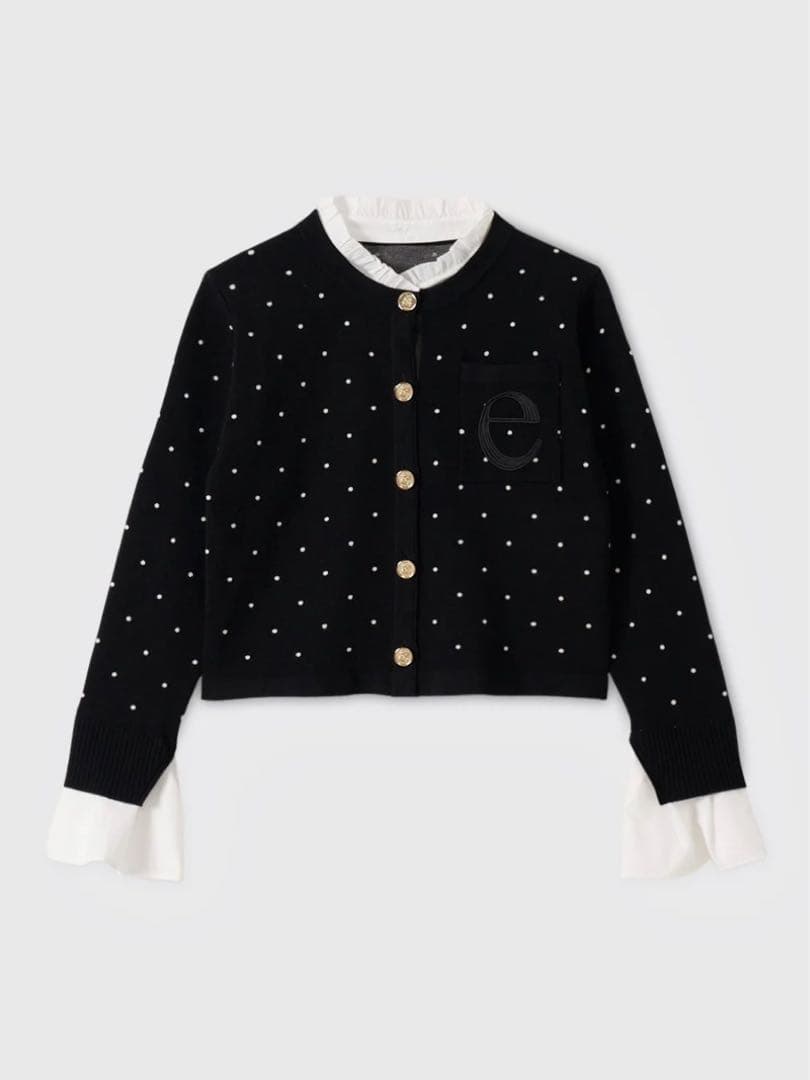 【EIMY ISTOIRE】Attached collar ニット カーディガン