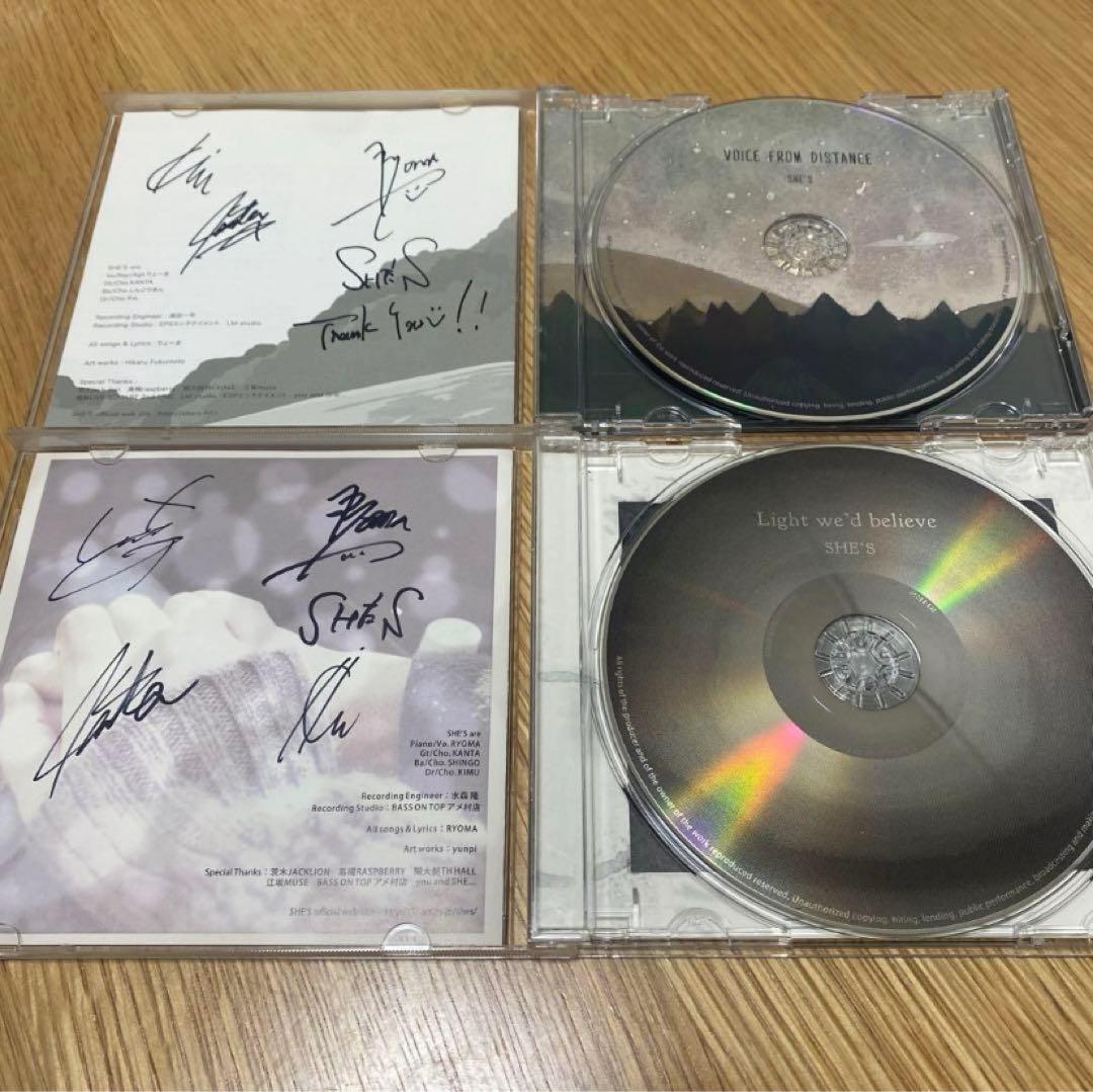 サイン入り　she's CD2枚セット