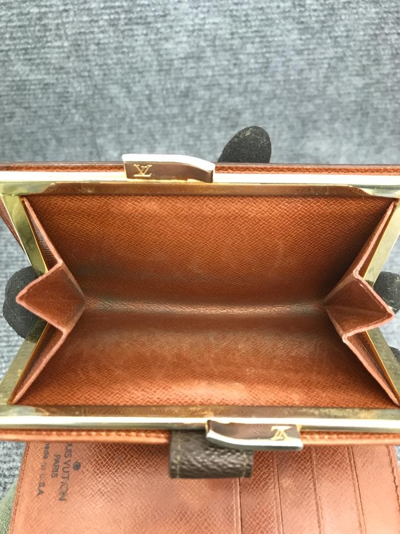LOUIS VUITTON　二つ折り財布　がま口　モノグラム　328