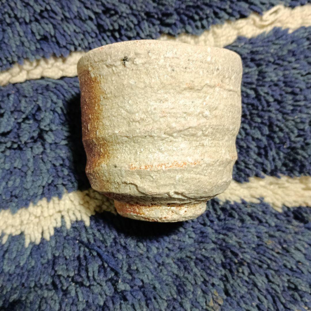 信楽焼甲賀市無形文化財保持者鈴木茂至 信楽焼き締め色絵武蔵野文 「共箱付き」