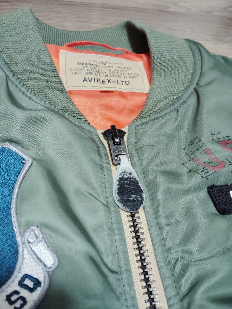 AVIREX MA-1 アメリカ空軍独立60周年モデル　カーキ　M