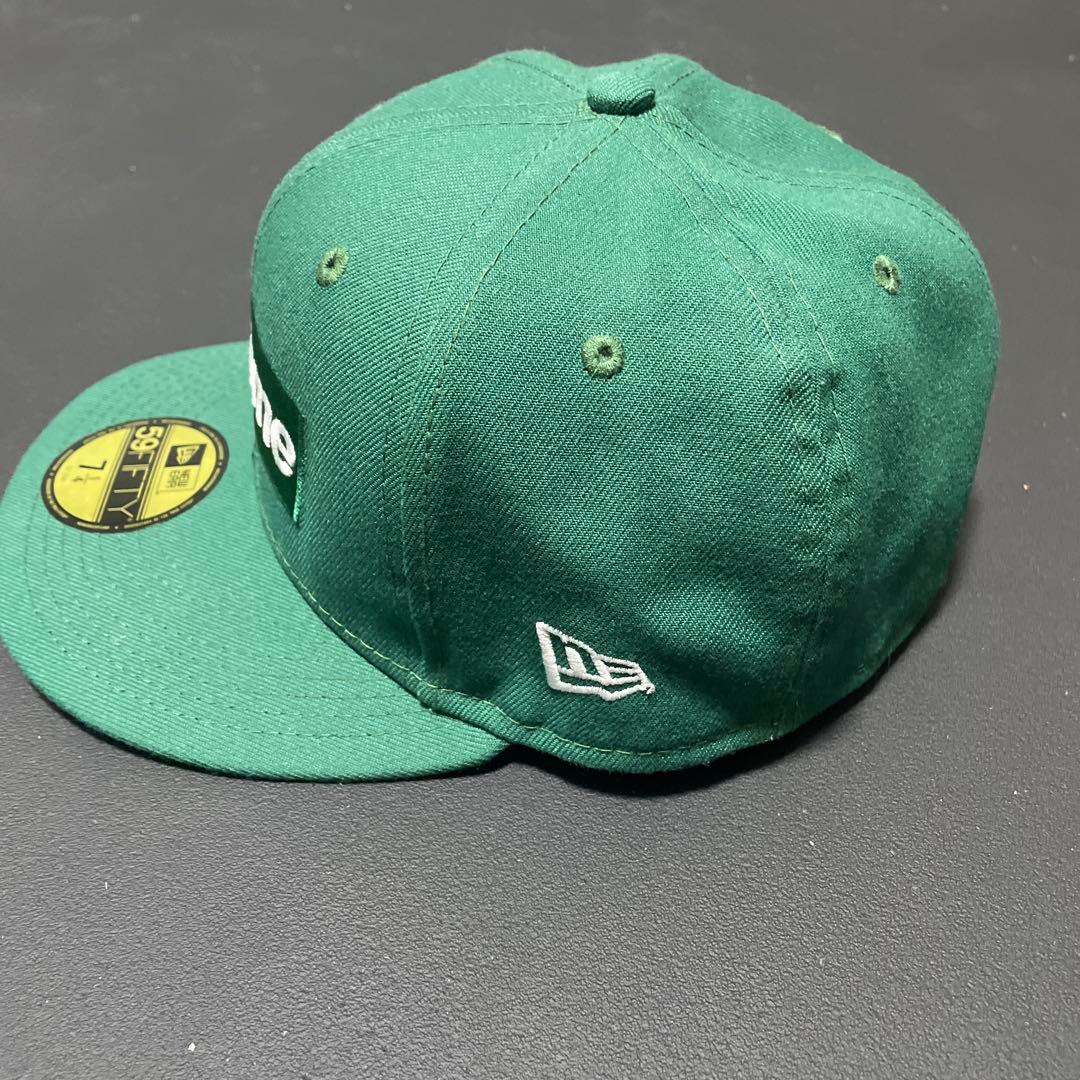 ニューエラSupreme 59FIFTY グリーンキャップ 7 1/4