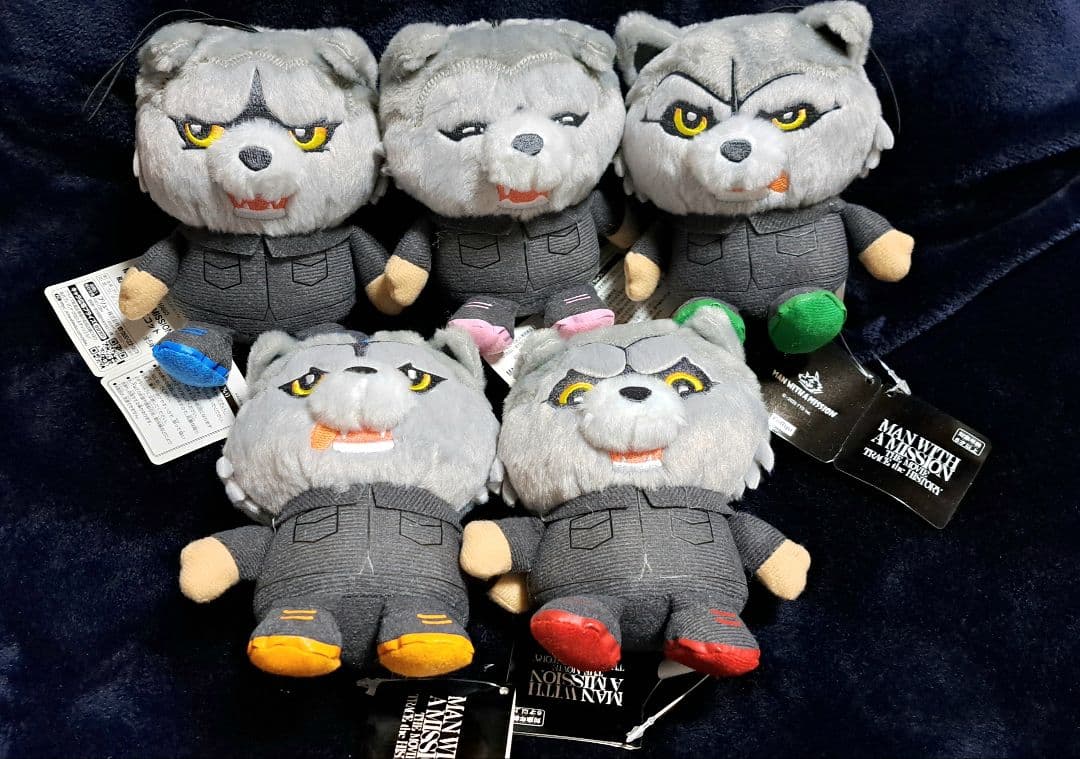 MAN WITH A MISSION ぬいぐるみマスコット 全5種セット