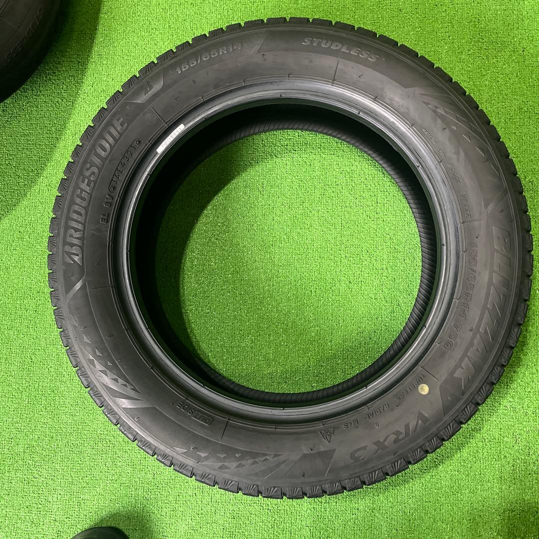 BS VRX3 155/65R14 21年製　送料込み！