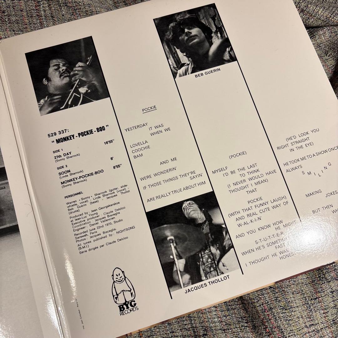 洋楽 sonny sharrock monkey-pockie-boo LP