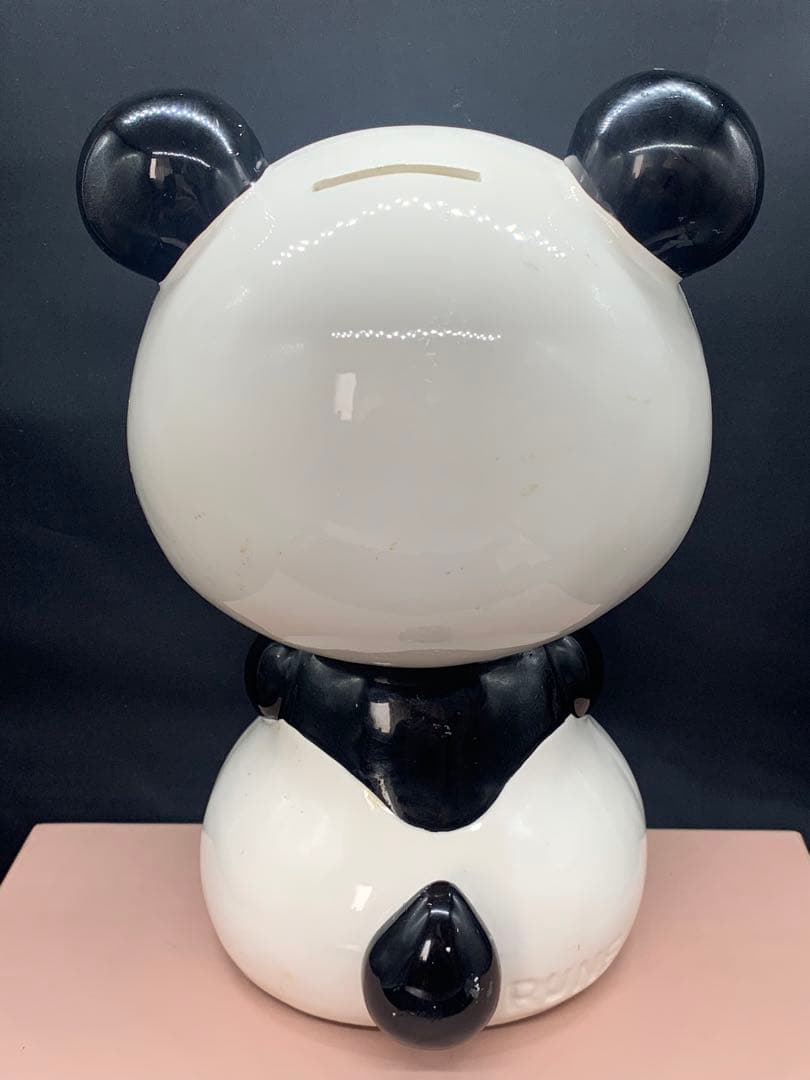 内藤ルネ　パンダ　大　リンゴ　陶器　貯金箱