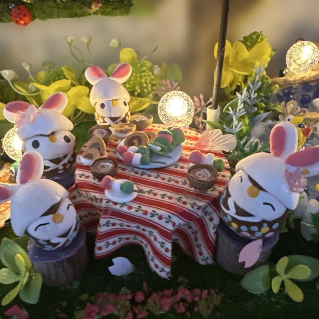 どんぐりアート♡春爛漫　みんな集まれ〜ほんわかお花見BIGオブジェ♡