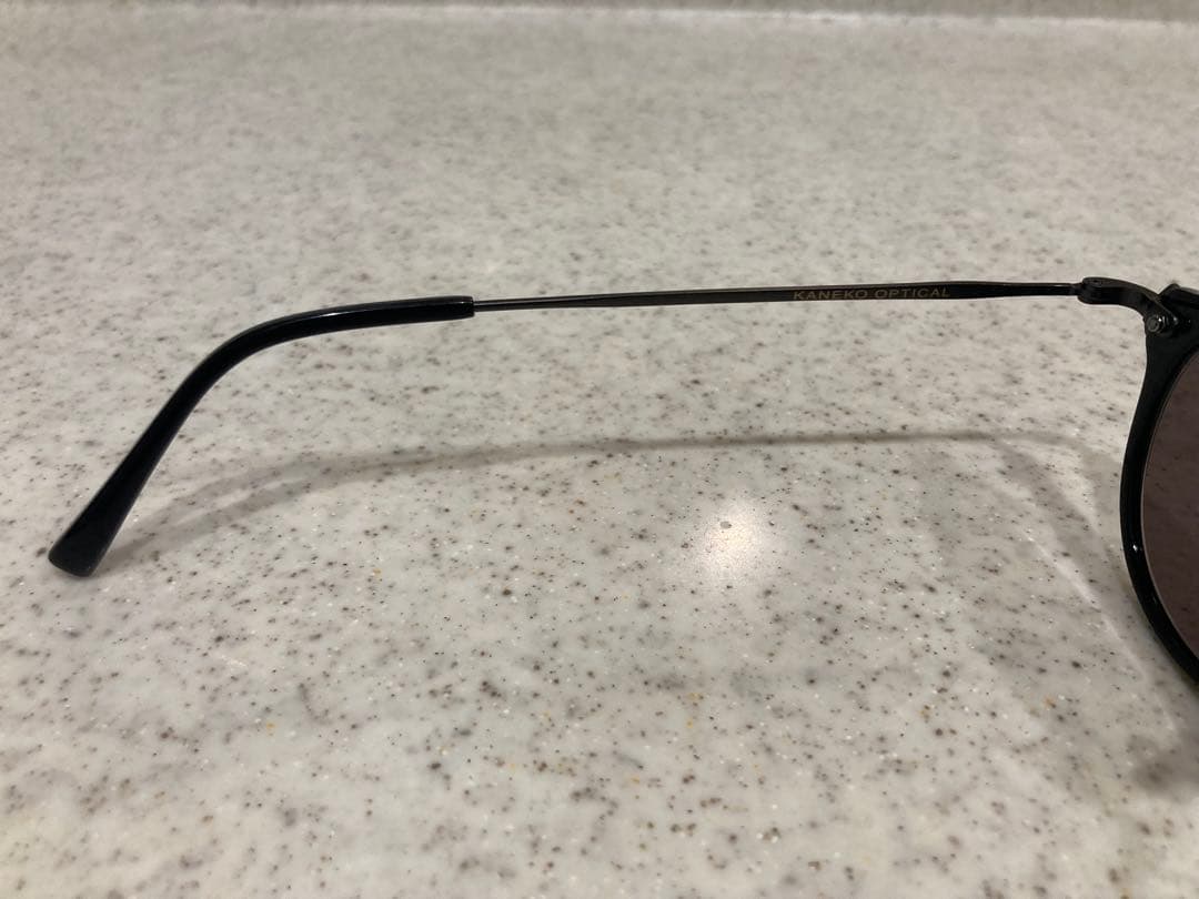 【美品】KANEKO OPTICAL 金子眼鏡 黒縁×メタル クラウンパント