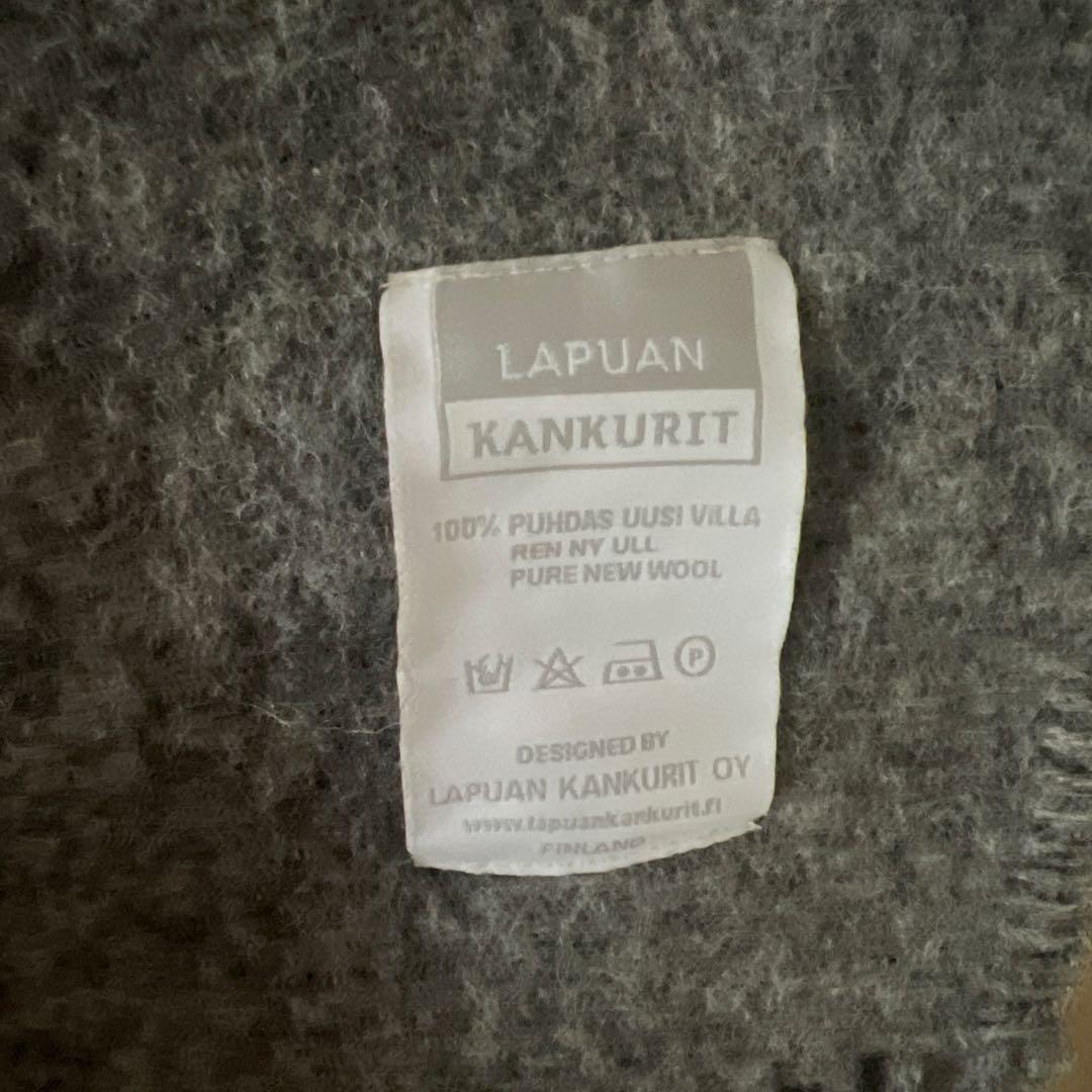【極美品】LAPUAN KANKURIT ラプアンカンクリ グレー ストール