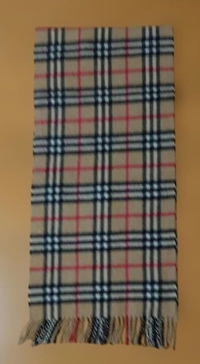 【美品】✨✨Burberry ノバチェック柄マフラカシミヤウール100%