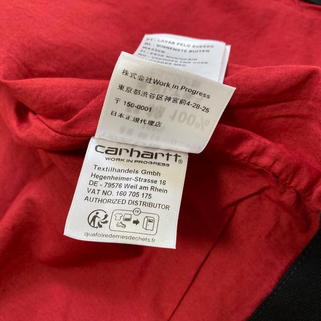 カーハート　carhartt ベスト　デニム調　ブラック　ロゴ　Lサイズ