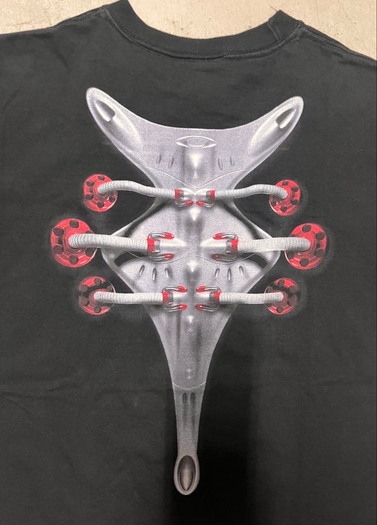 90s-00s OAKLEY SOFTWARE バイオメカ Tシャツ USA製
