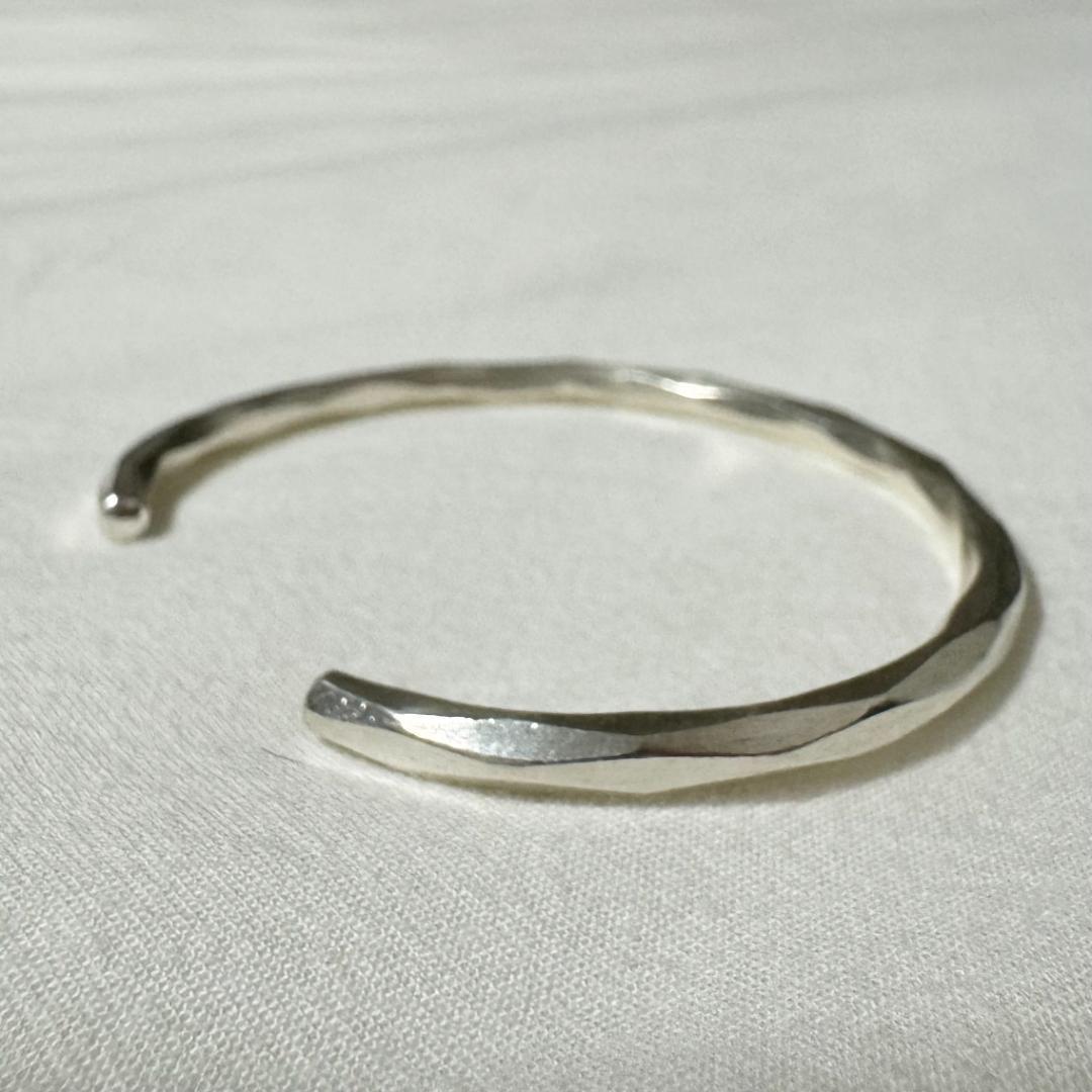 【新品】カレンシルバー バングル タイ北部 カレン族 ハンドメイド2/3