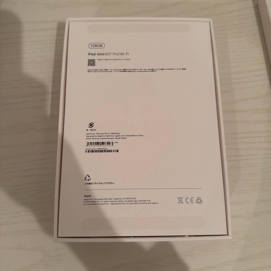 Apple iPad mini ブルー