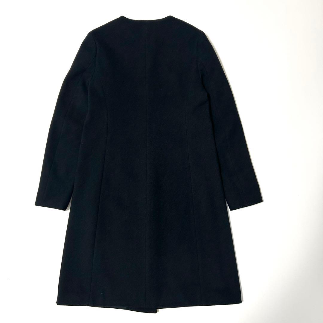 美品✨ Theory ALVIN MELT ノーカラーコート 比翼 Aライン