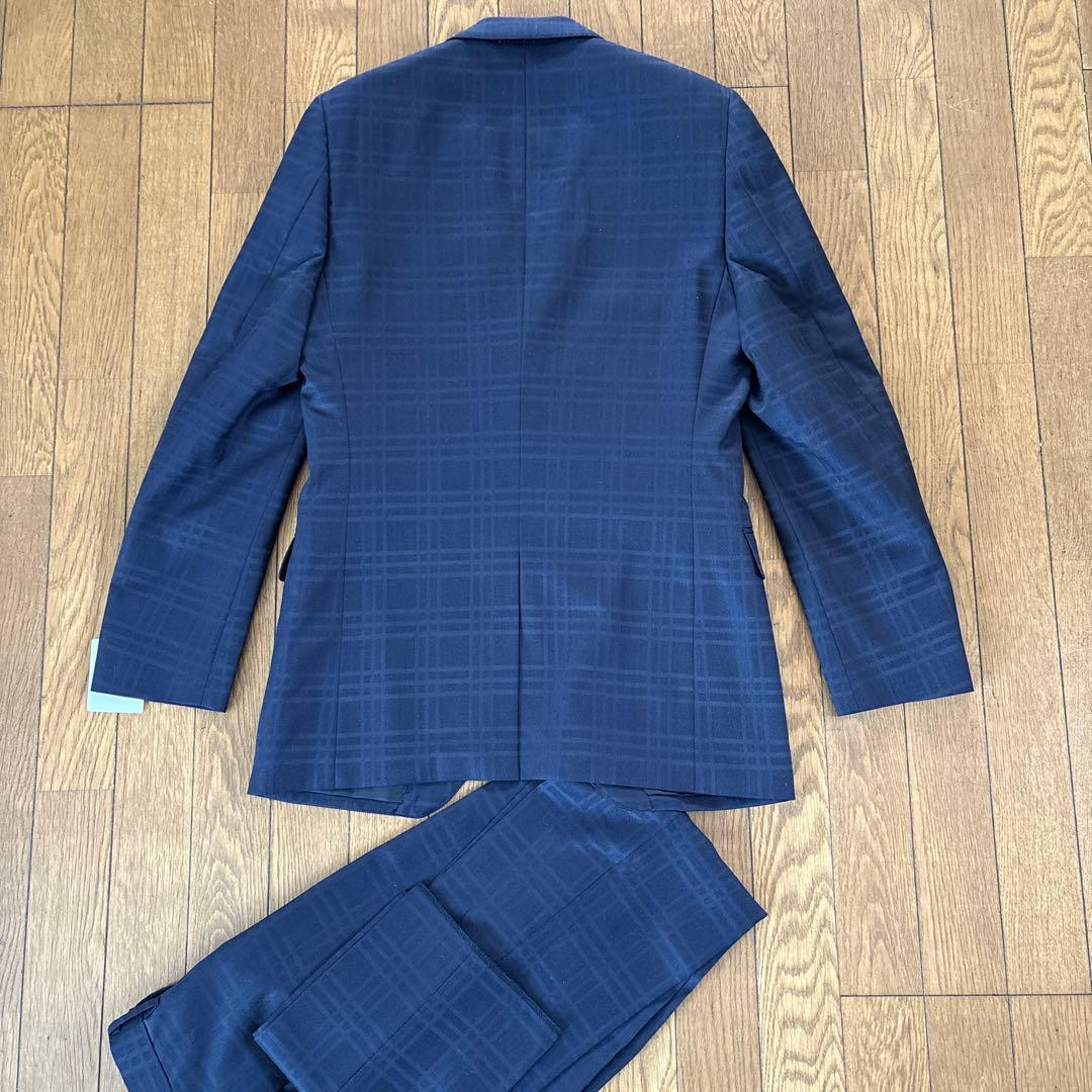 新品タグ付 レナウン Y7 ウール100% スーツ 180cm 紺