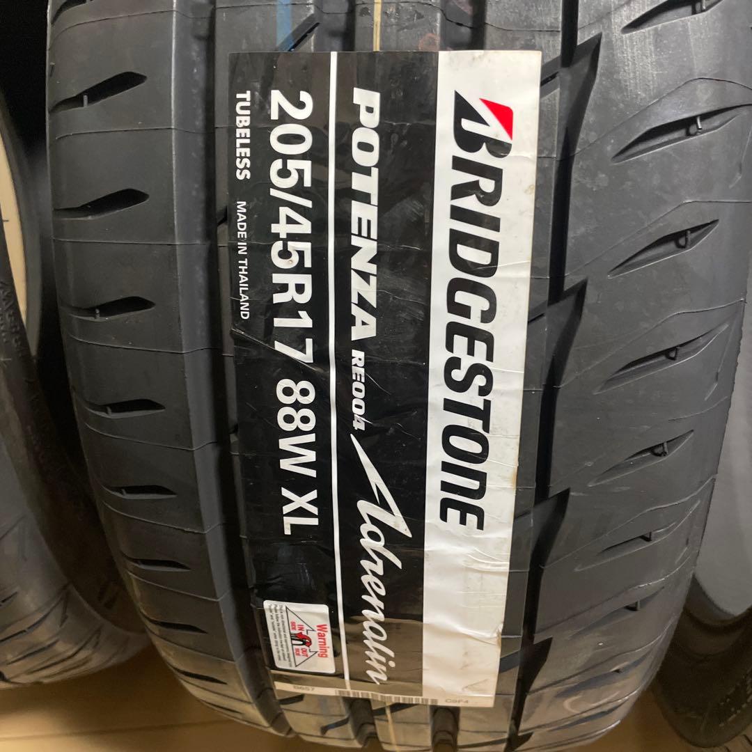 ブリヂストン ポテンザアドレナリン RE004 205/45R17 2本 未使用