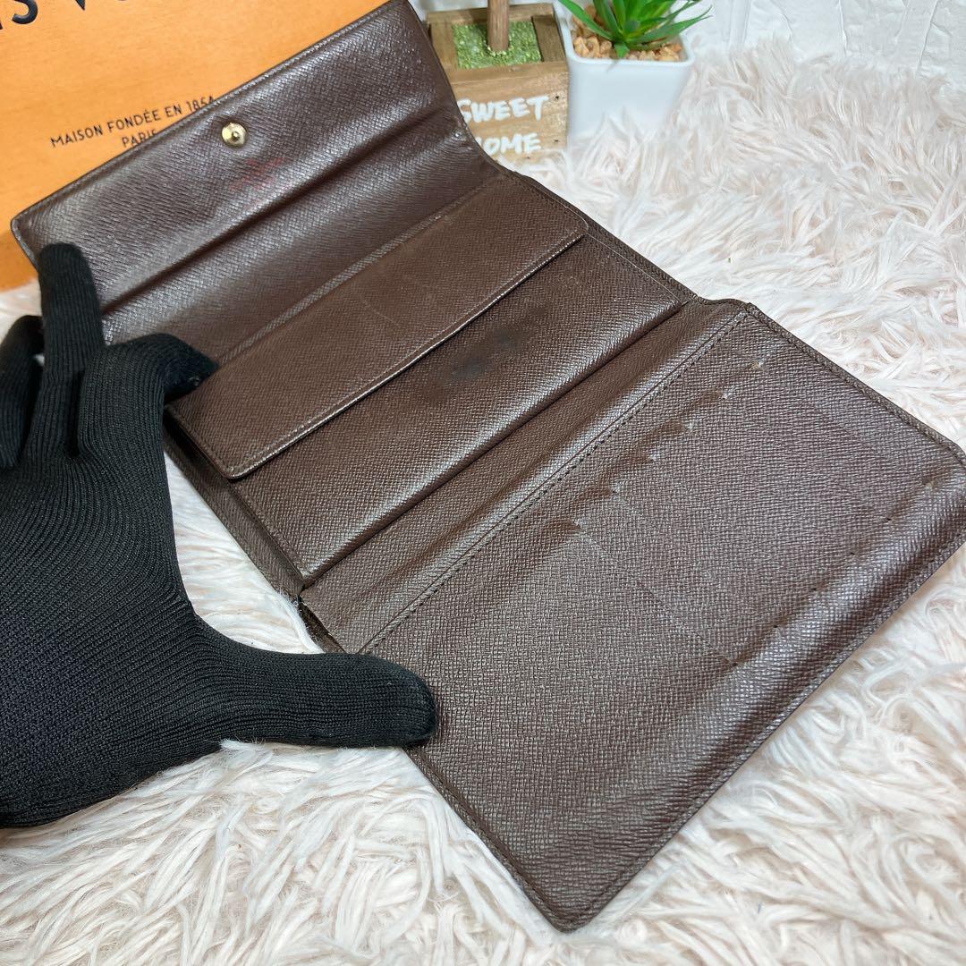 ！美品！ ルイヴィトン ダミエ ポルトトレゾール エテュイパピエ 三つ折り財布
