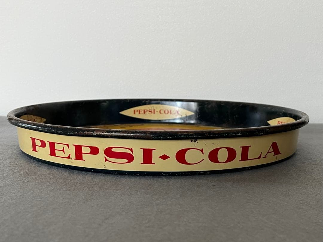 50s ペプシ-コーラ　PEPSI-COLA 金属製　ヴィンテージ　トレイ