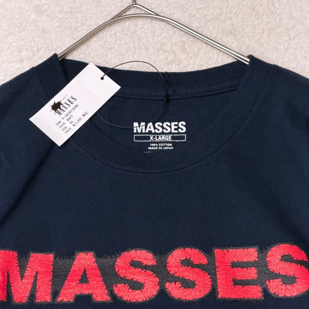 【新品・タグ付】MASSES マシス T-SHIRT BONE XL ネイビー