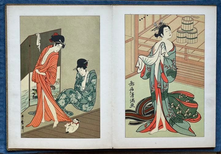 【希少】浮世繪大觀 昭和10年 合名會社一心社 湖龍齋　鳥居清満　歌麿　鈴木春信