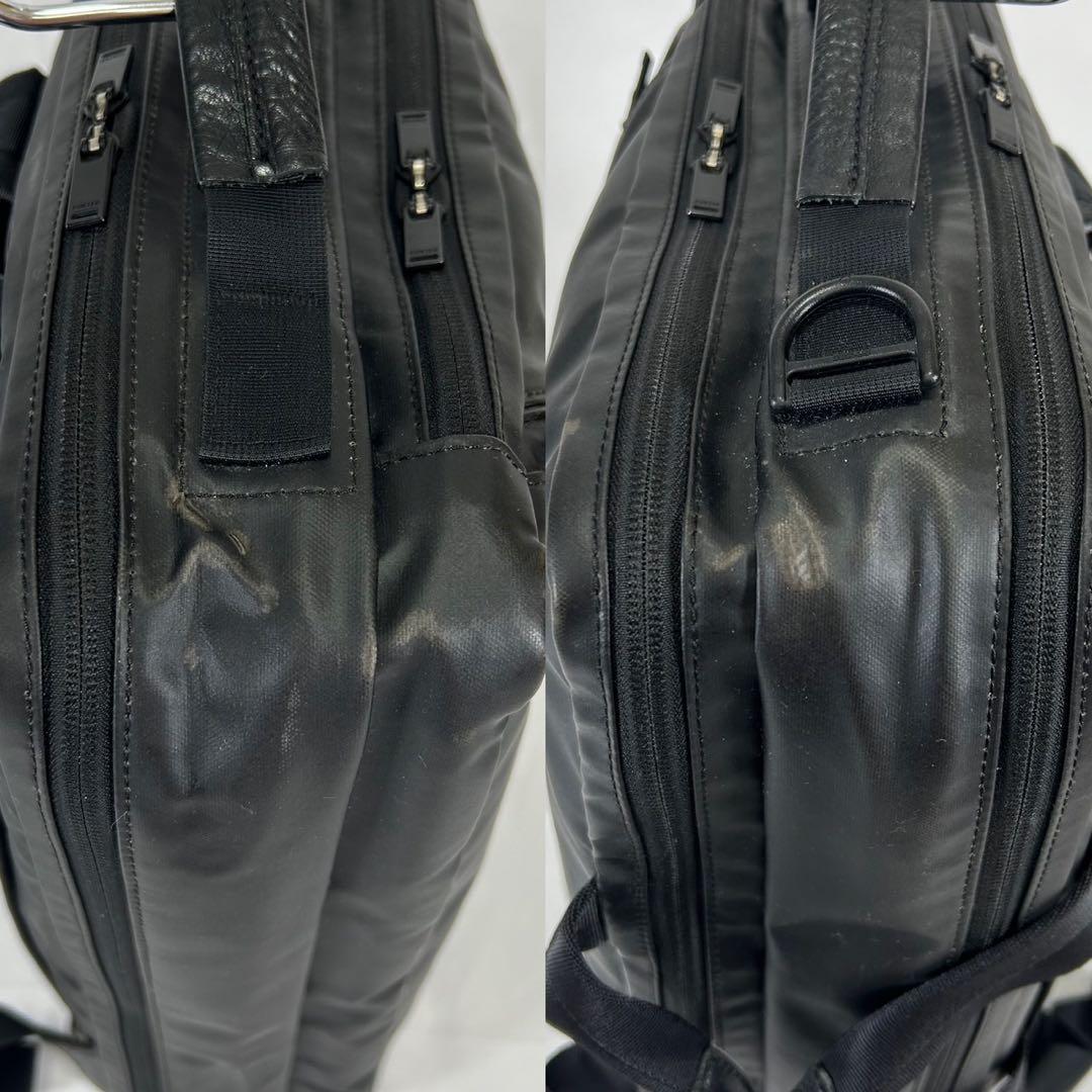【訳あり美品】ポーター クラウド 2way ビジネスバック リュック 黒 A4可