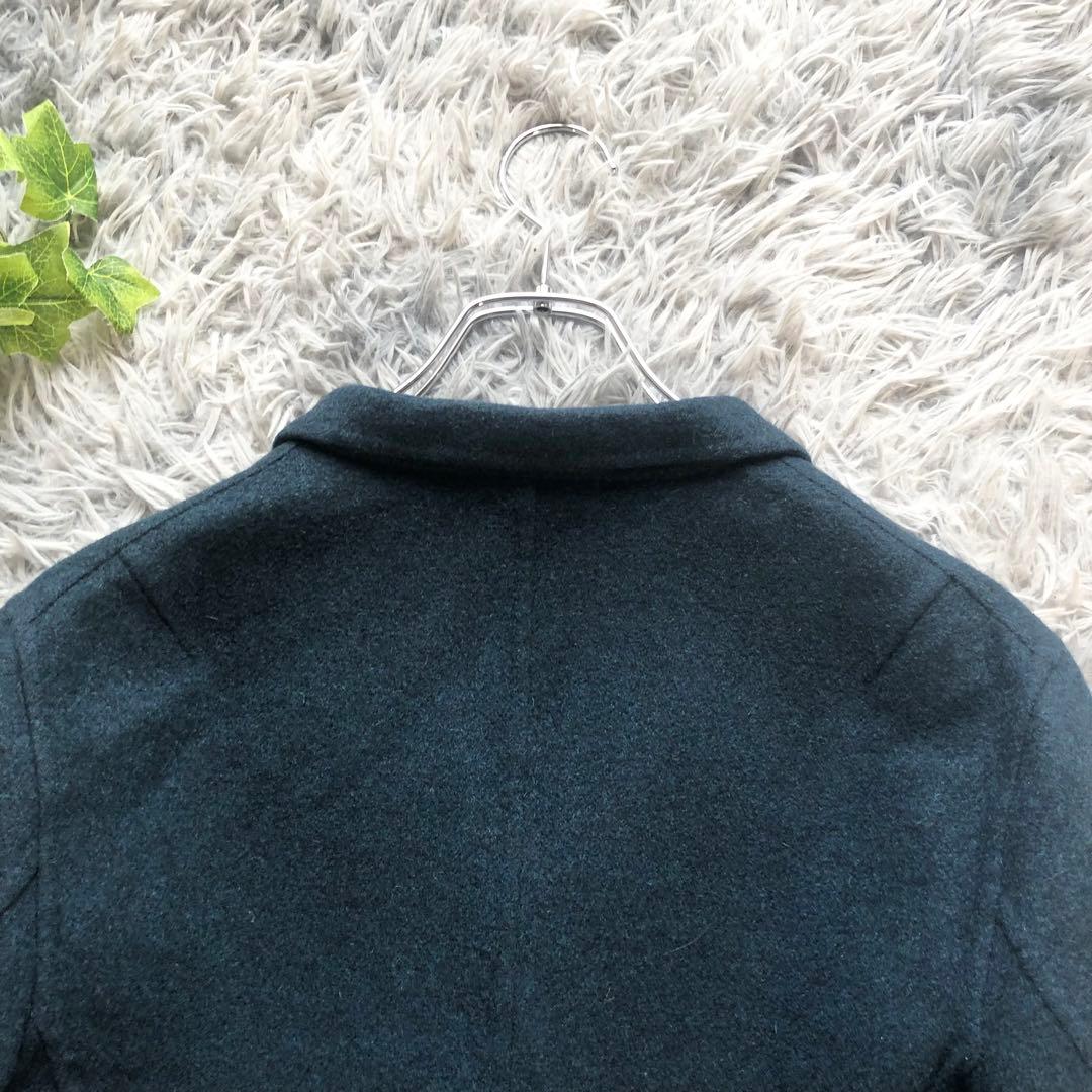 JIL SANDER【S】イタリア製 カシミヤ テーラード ジャケット グリーン