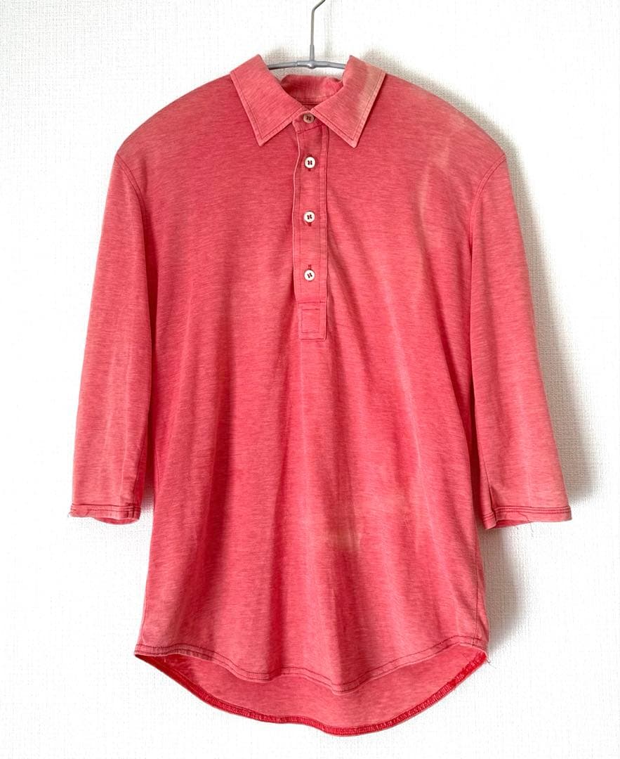 Vintage RAF SIMONS ポロシャツ　46 ピンク