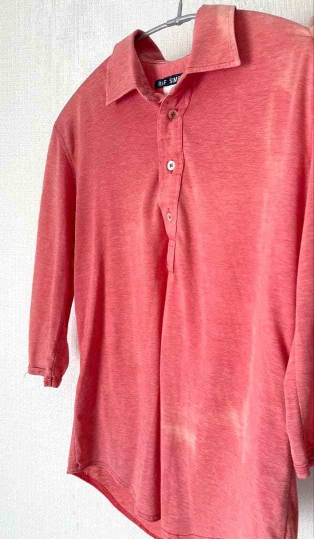 Vintage RAF SIMONS ポロシャツ　46 ピンク