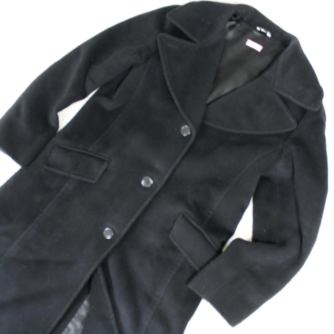 美品 マックスアンドコー ロングコート ウール カシミヤ ブラック MAX&Co