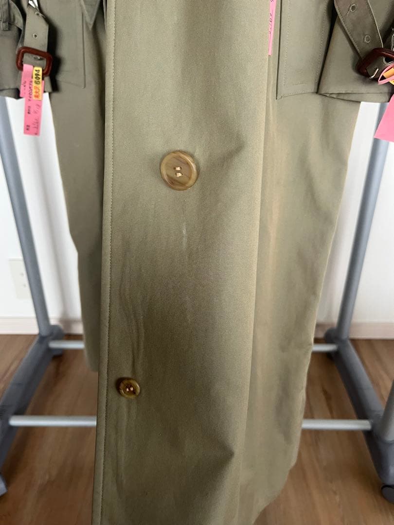 BURBERRYバーバリー ステンカラーコート ノバチェック カーキ レディース