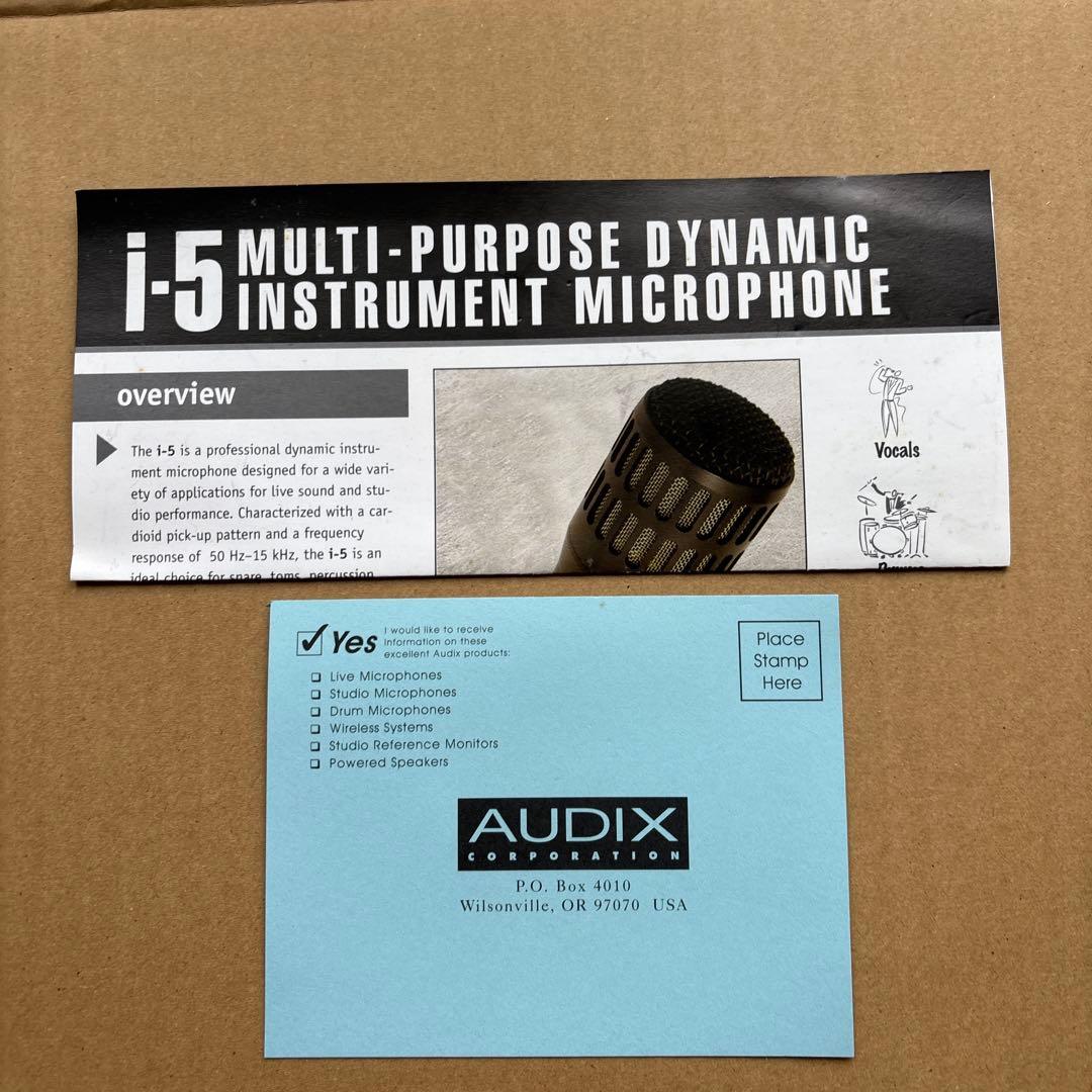 AUDIX i5 ダイナミックマイク 本体