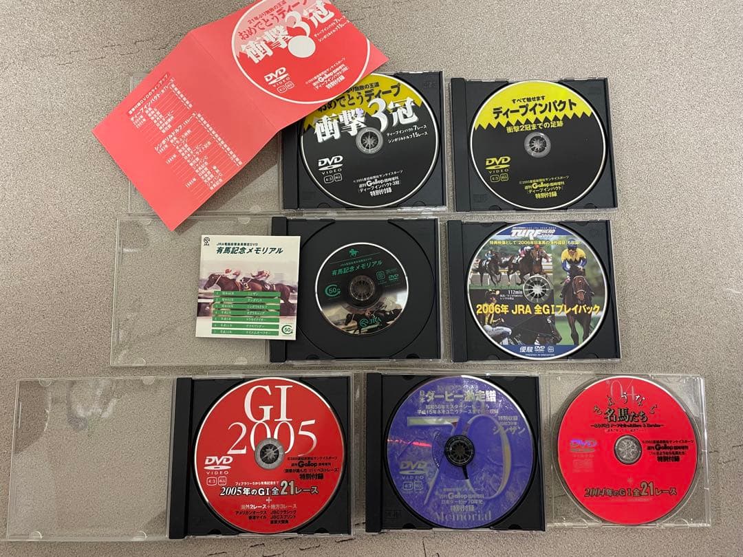 【非売品】競馬　ディープインパクトなどDVD7枚組