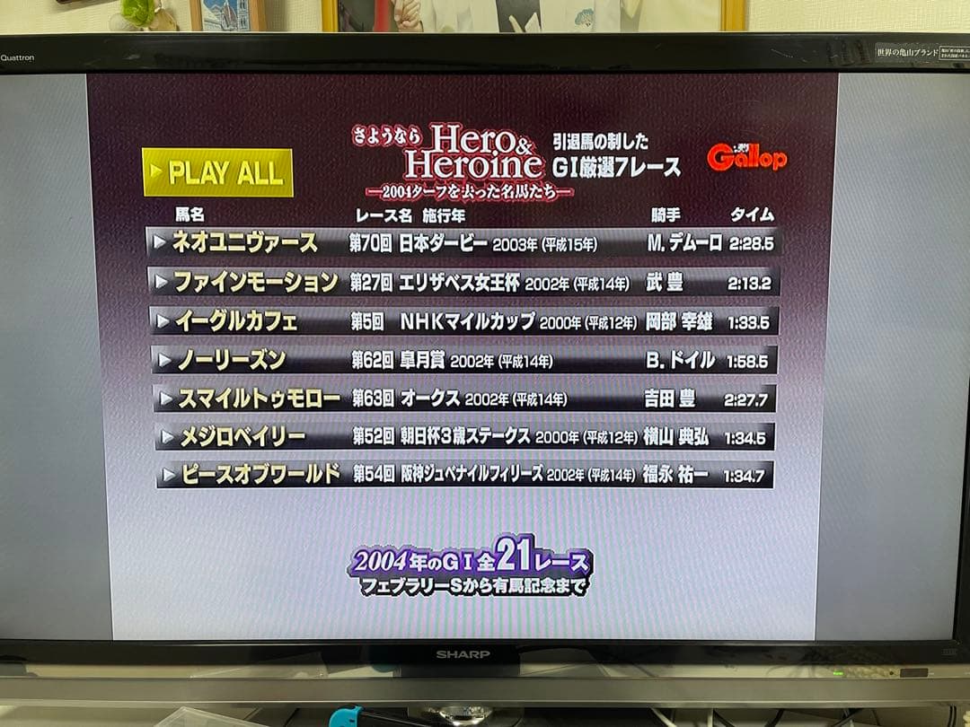 【非売品】競馬　ディープインパクトなどDVD7枚組