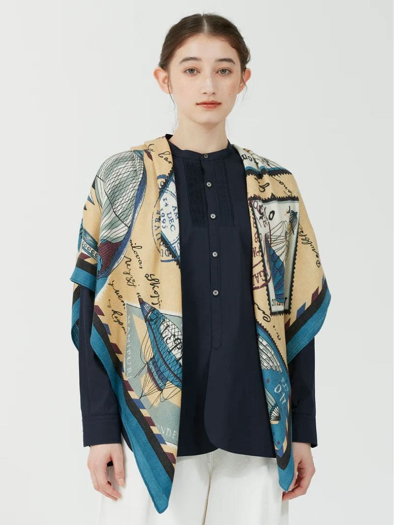 タグ付新品　マニプリ　ウールシルクストール