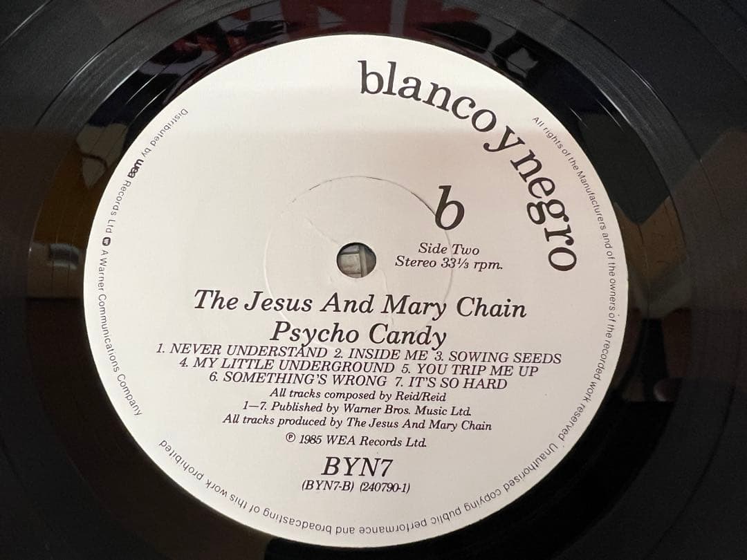 Psycho Candy/Jesus & Mary Chain UK盤 LP洋楽