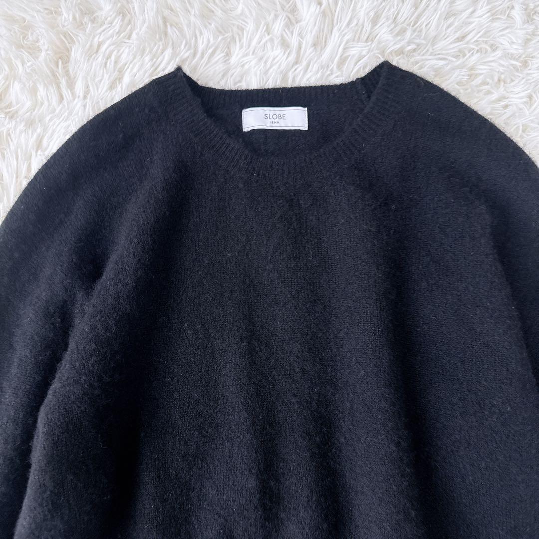 SLOBE IENA カシミヤ100% 黒 ふわふわ柔らかニット クリーニング済