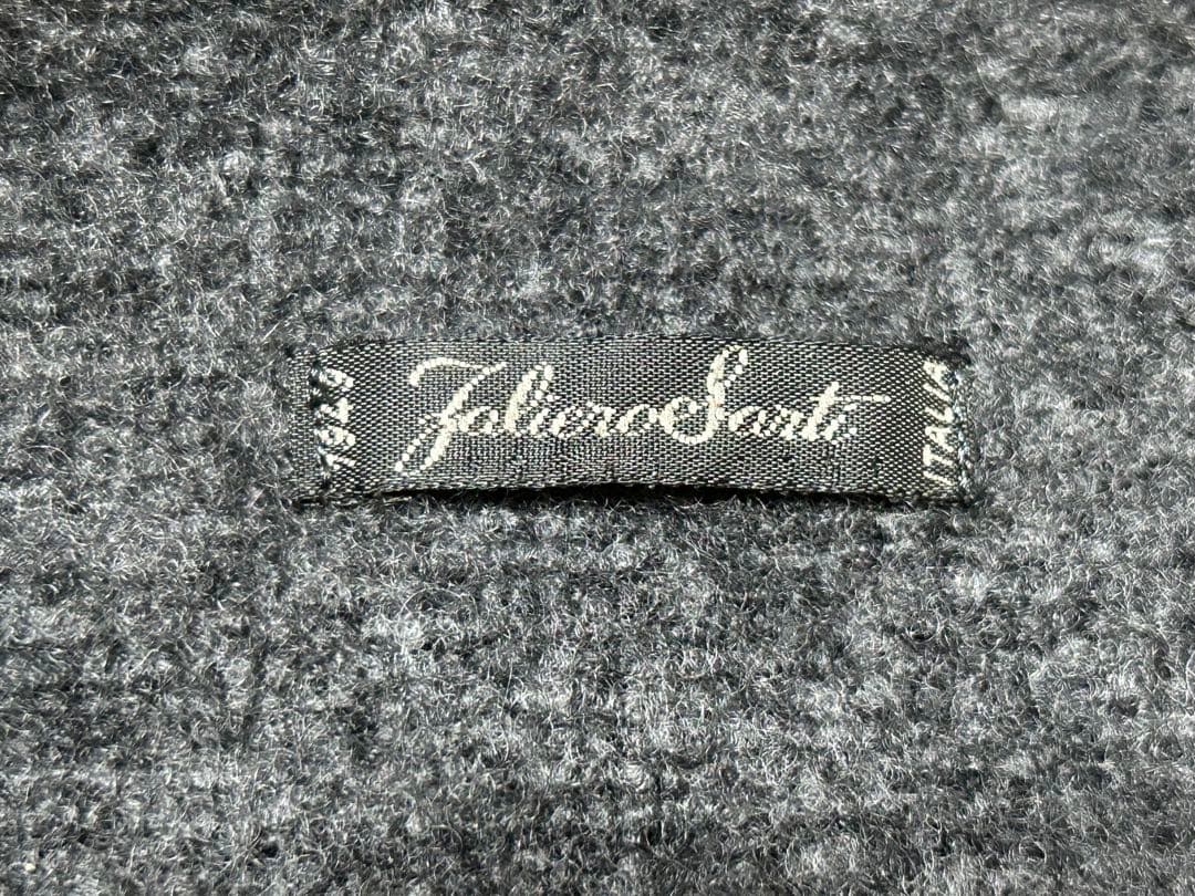 Faliero Sarti フリンジ付きストール 約146cm×139cm