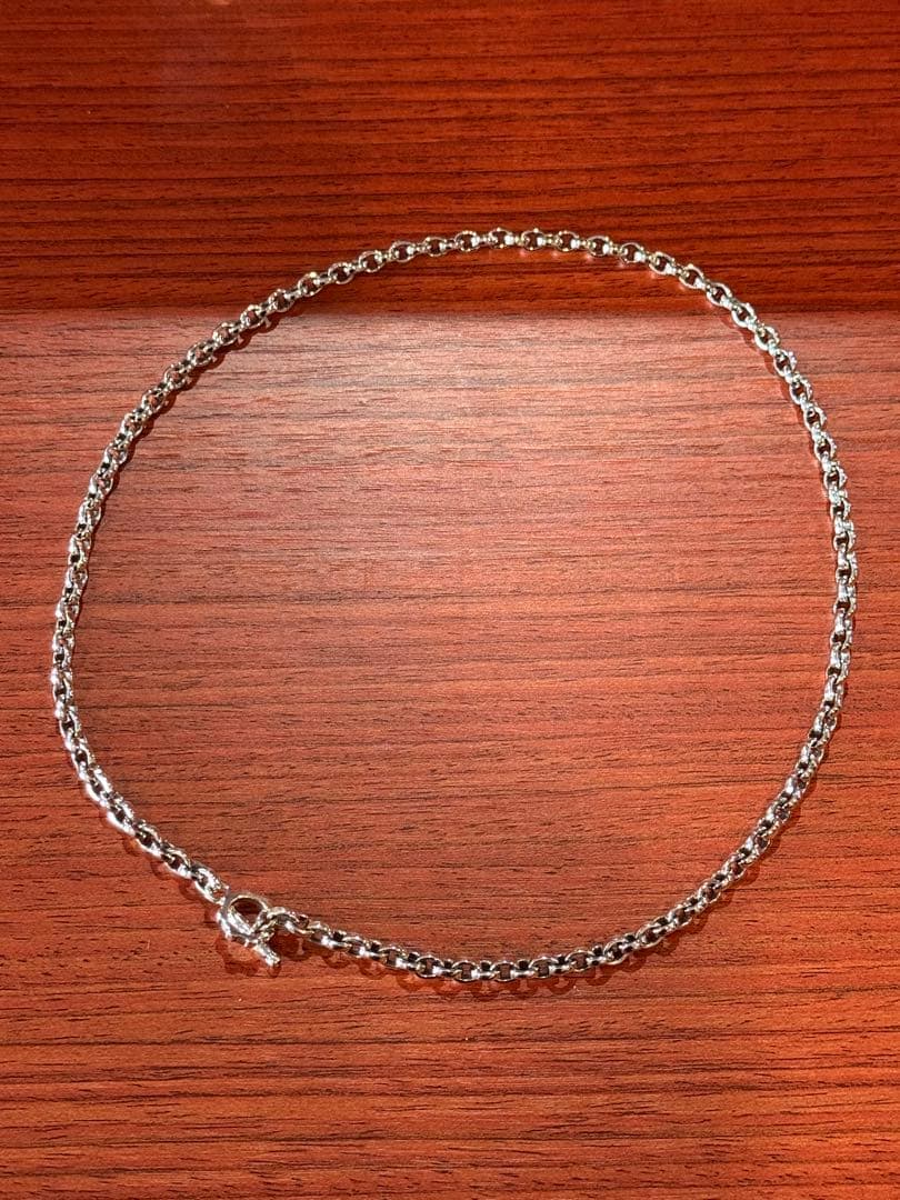 Silver925 シルバー 925 ネックレス リンクチェーン 細角チェーン