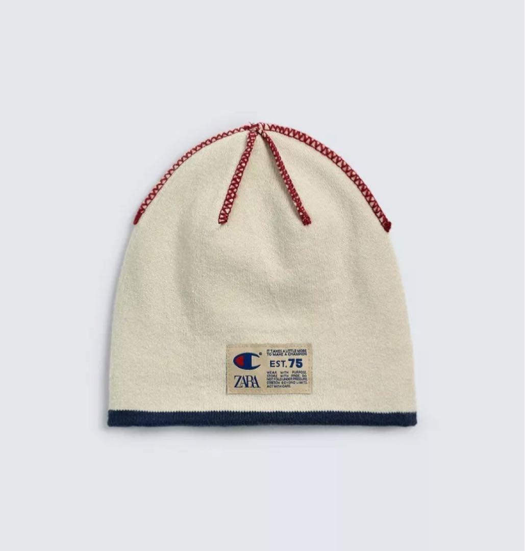 即完❗️CHAMPION × ZARA ビーニー