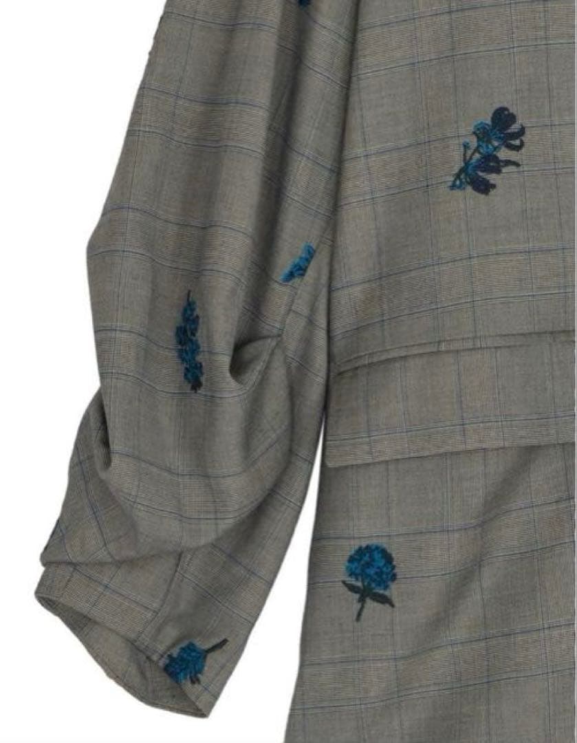 ジャケット・アウター AMERI CHECK FLOWER JACKET