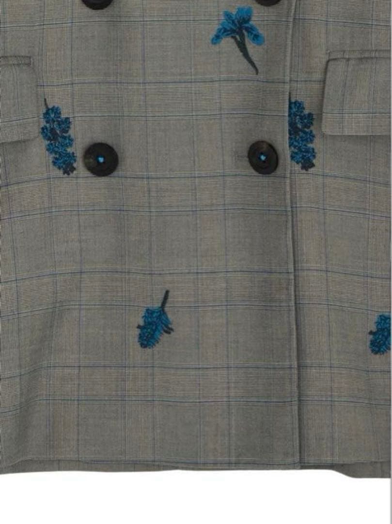 ジャケット・アウター AMERI CHECK FLOWER JACKET