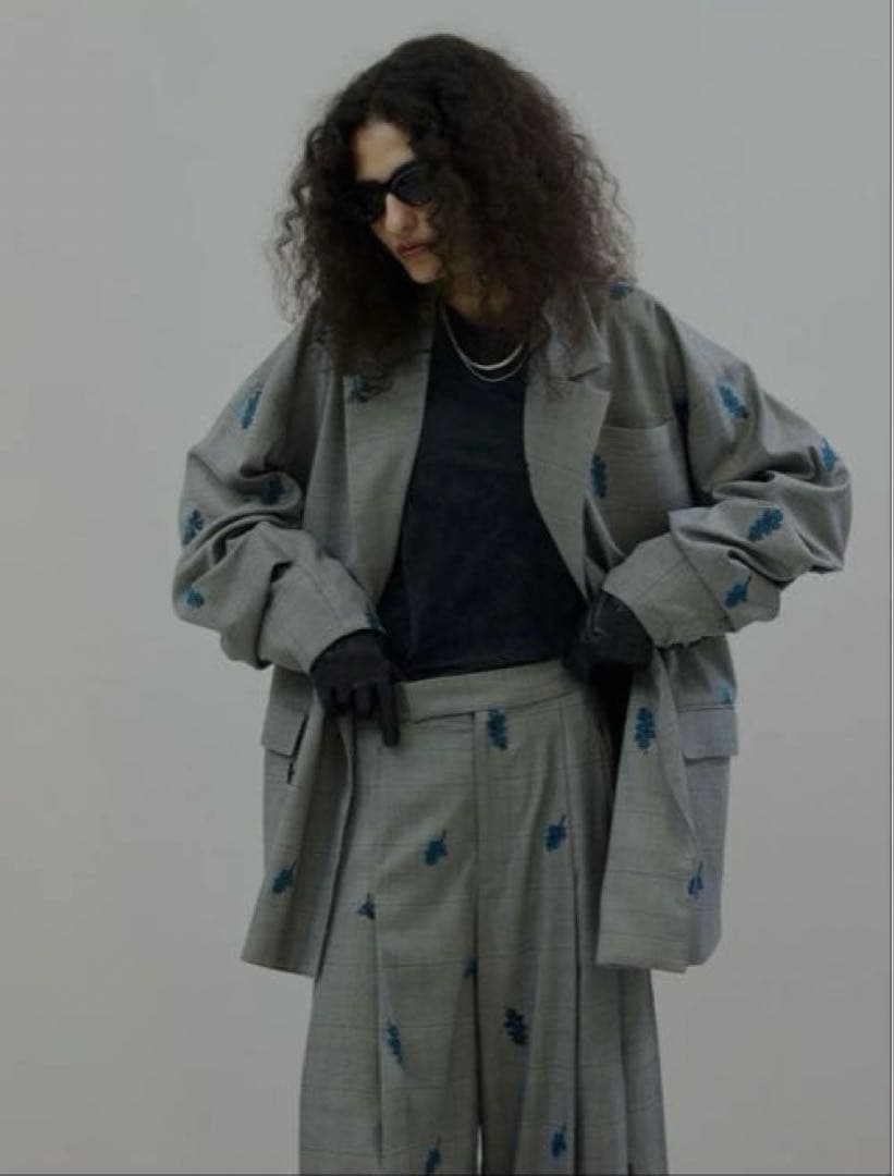 ジャケット・アウター AMERI CHECK FLOWER JACKET