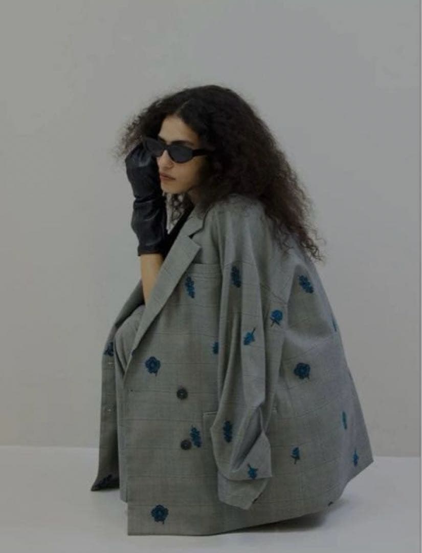 ジャケット・アウター AMERI CHECK FLOWER JACKET