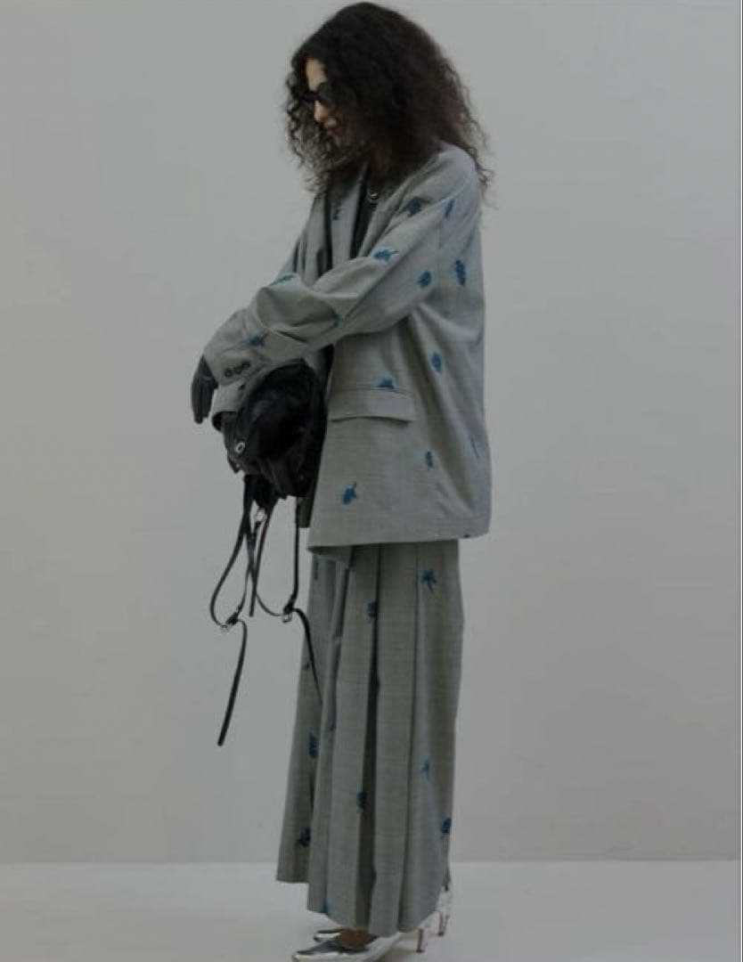 ジャケット・アウター AMERI CHECK FLOWER JACKET