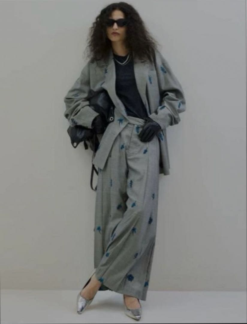 ジャケット・アウター AMERI CHECK FLOWER JACKET
