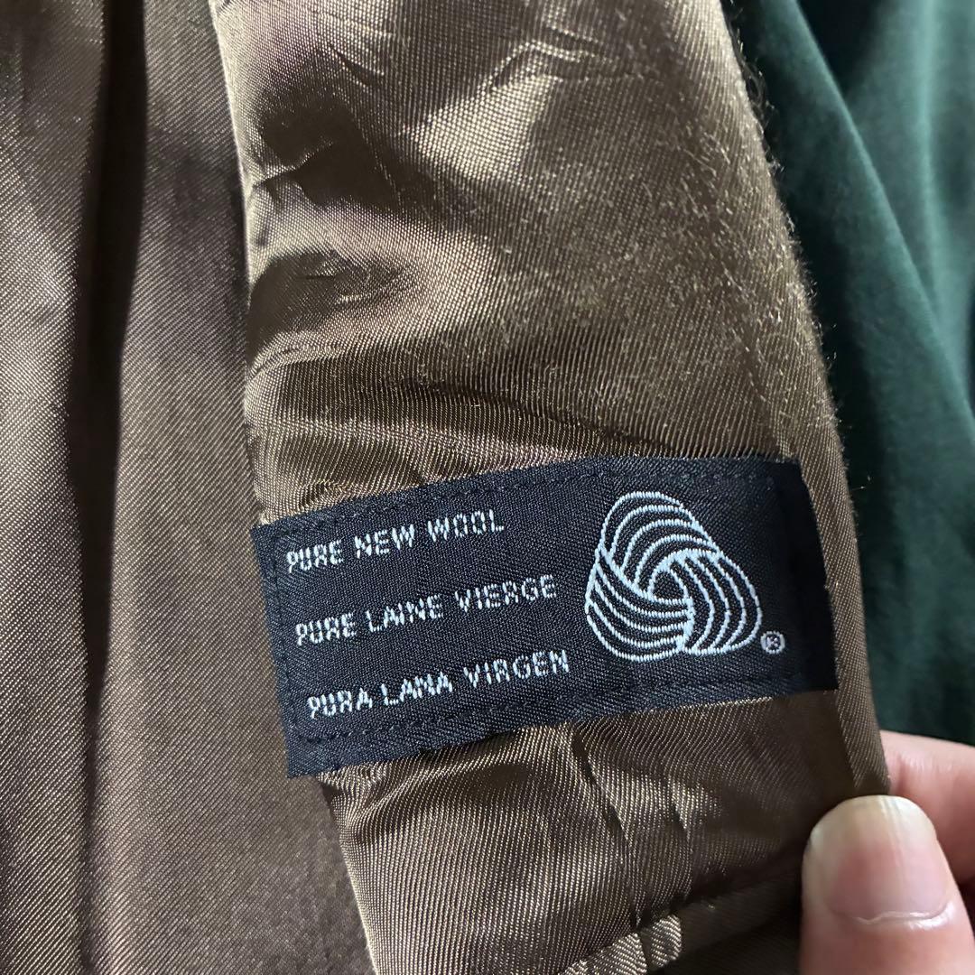 90s CHAPS Ralph Lauren金ボタンテーラードジャケットグリーン