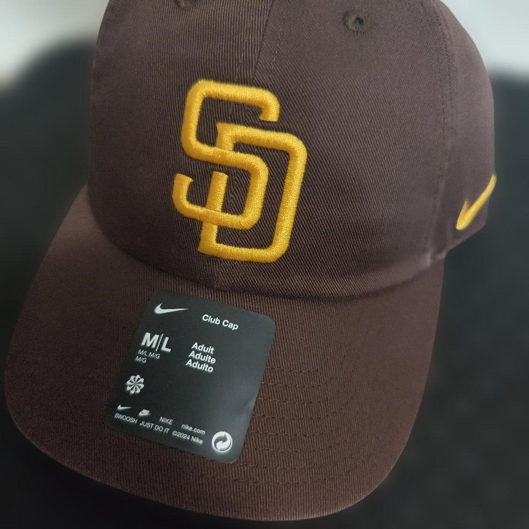 ナイキ パドレス（San Diego Padres）キャップ M/Lフリーサイズ