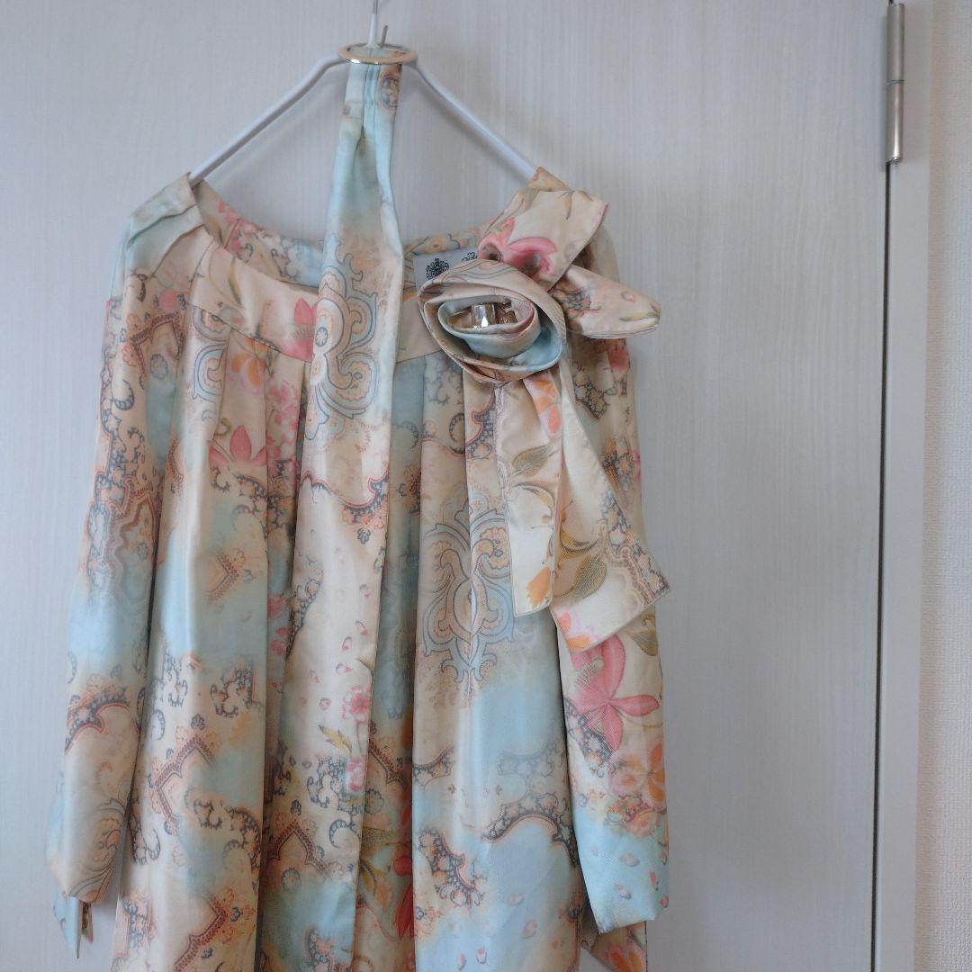 英国老舗ブランドオースチンリード　バラリボンブローチ　ドレスワンピース